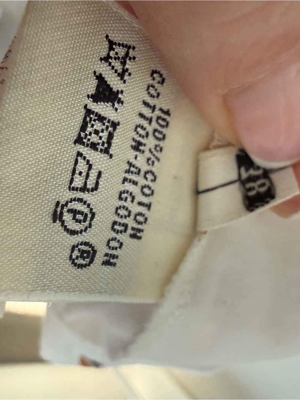 Hermes White Short-Sleeve Tee with Black Target Graphic 100 - Picture 9 of 10